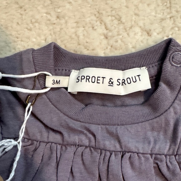 Lavender Ruffle Long-Sleeve Tee - Picture 2 of 6